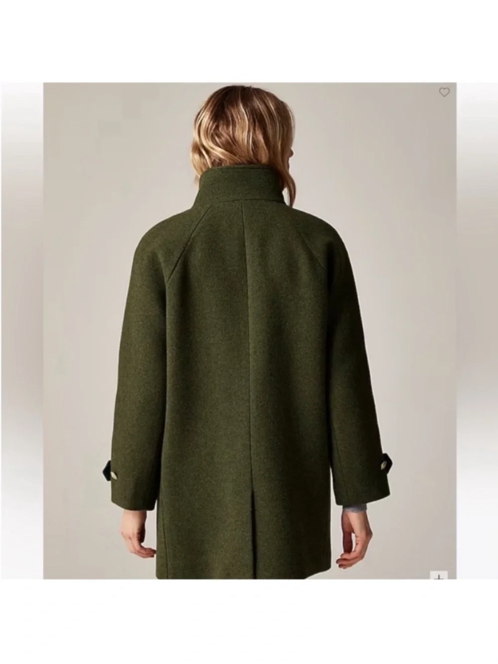 Toscana coat in Italian stadium cloth wool blend